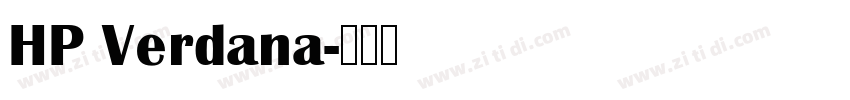 HP Verdana字体转换